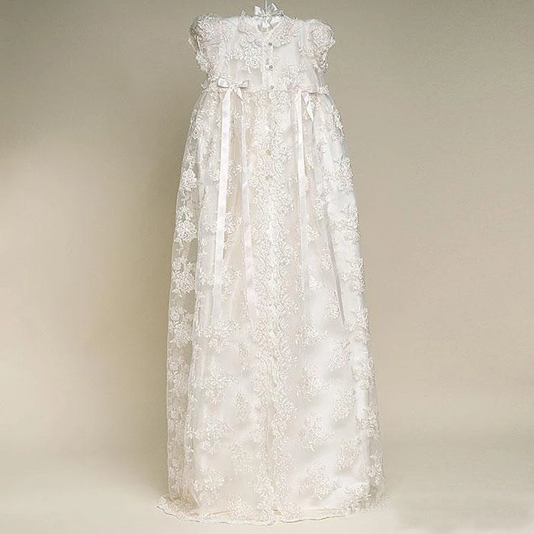 Robe de baptême Vintage pour bébé fille, vêtements pour nourrissons, fête d'anniversaire, mariage, 1er an