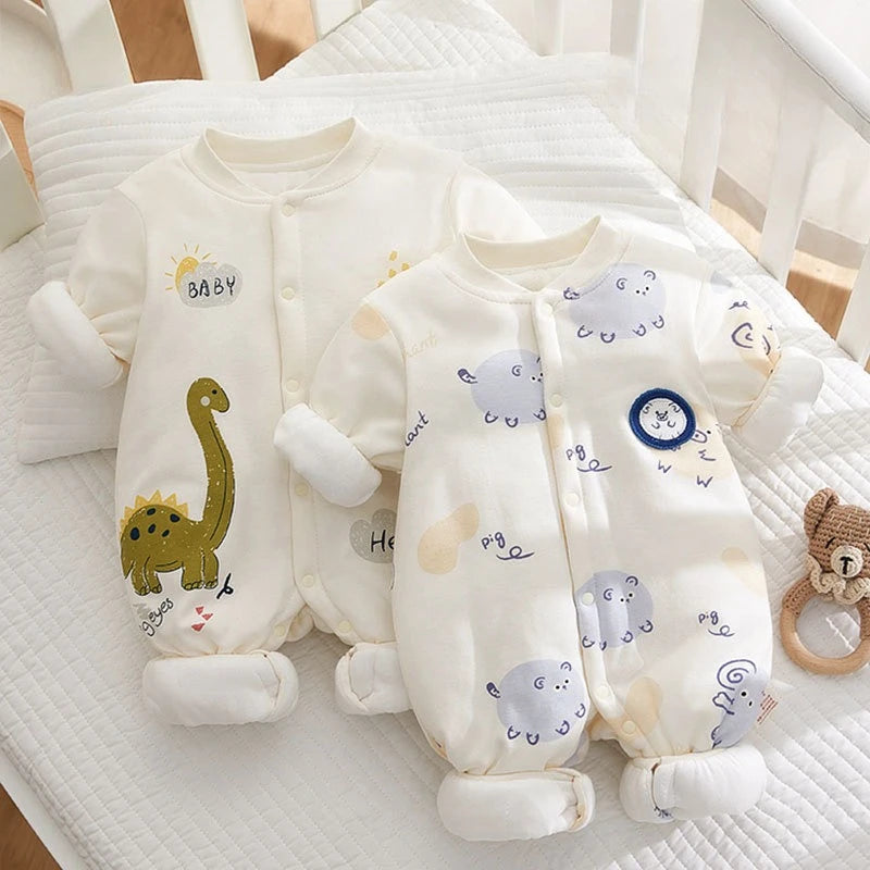 Body hiver bébé | Coton chaud nouveau-né