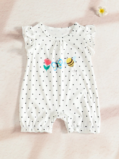 Combinaison été bébé fille - Imprimé floral