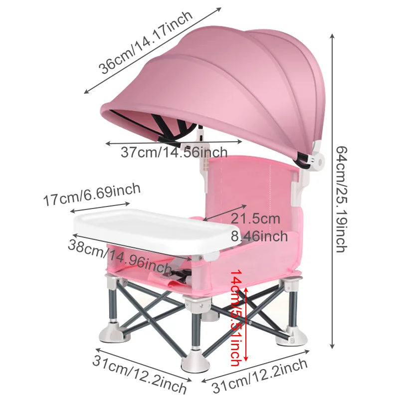 Chaise pliable bébé | Légère & Portable