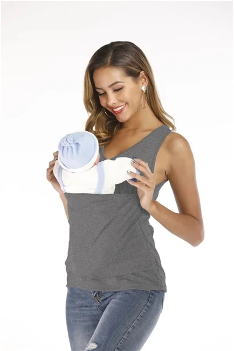 T-Shirt d'allaitement | Poche Kangourou