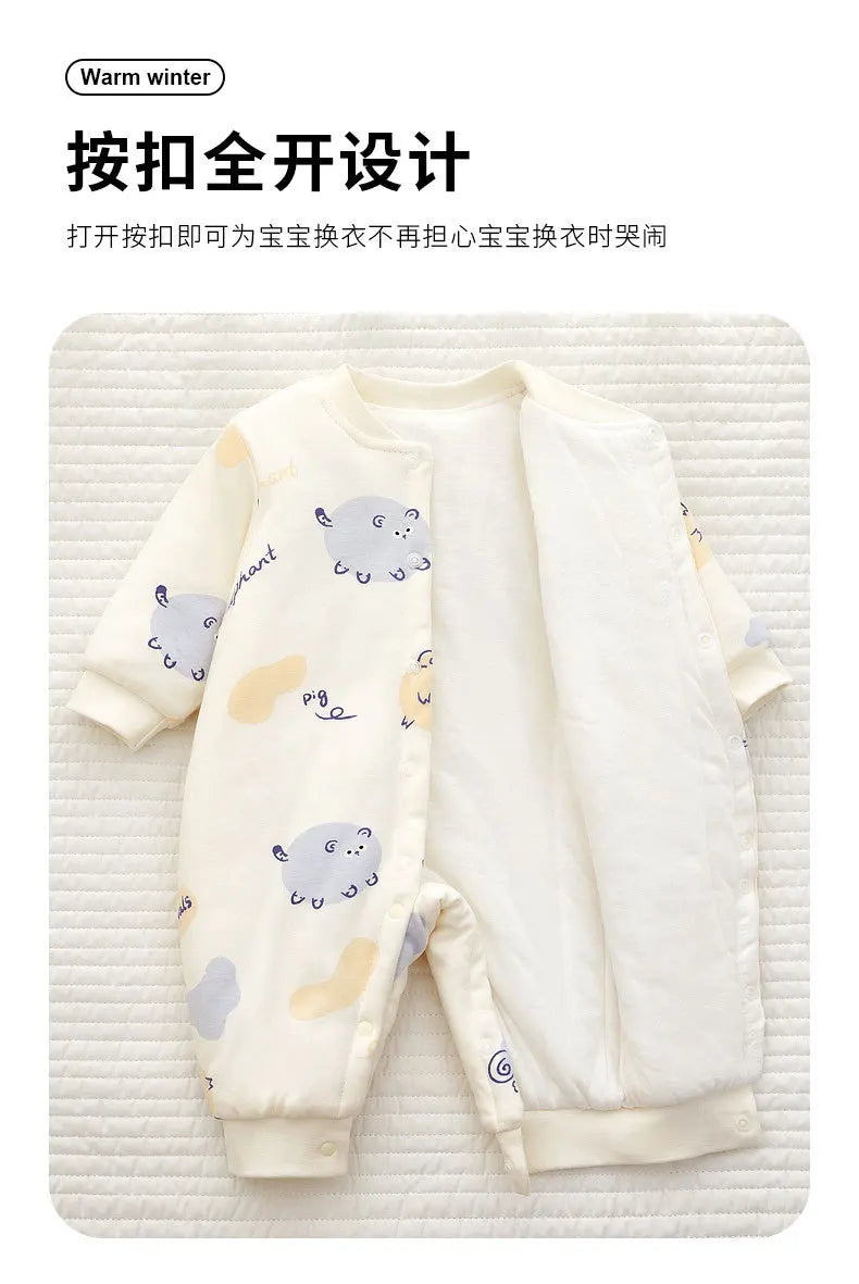 Body hiver bébé | Coton chaud nouveau-né