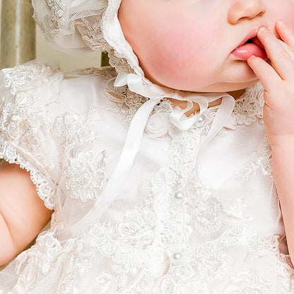 Robe de baptême Vintage pour bébé fille, vêtements pour nourrissons, fête d'anniversaire, mariage, 1er an